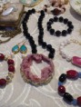COLLANA ONICE CON MINERALE ROSA